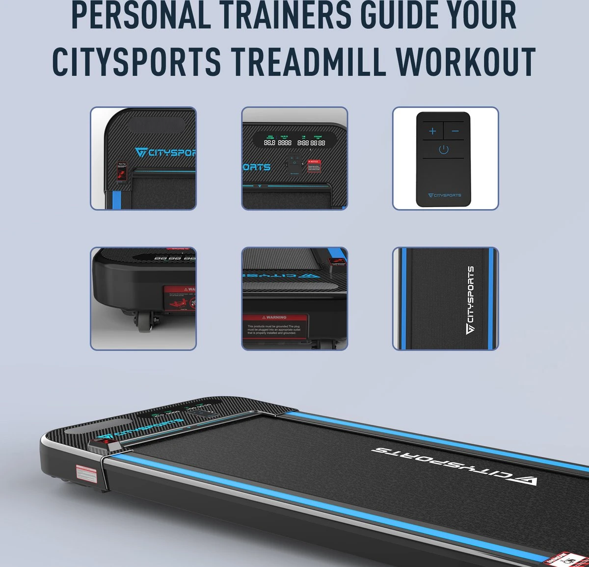 Citysports Loopband | Bluetooth | LCD-scherm | 440W 4 Citysports Loopband | Bluetooth | LCD-scherm | 440W - Afbeelding 2