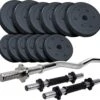 ScSPORTS® Halterset 35 Kg - Korte Halterstangen Met Curlstang En Halterschijven - 30 Mm - Dumbbellset - Gewichten -Fit Verkoop 1200x1159 3