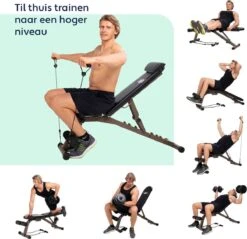 Vita5 Halterbank – Fitnessbank – Verstelbaar Met Rugleuning – Voor Gewichten – Incl. Weerstandsbanden En Beenhouder – Inklapbaar -Fit Verkoop 1200x1160 6