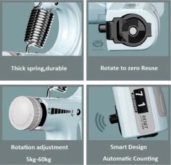 Handgrip Trainer Pro, Fitness - Verstelbaar- Handknijper - Onderarm Trainer - Grip Trainer - Met Teller - 5 Tot 60KG - Grijs Zwart 7 Handgrip Trainer Pro, Fitness - Verstelbaar- Handknijper - Onderarm Trainer - Grip Trainer - Met Teller - 5 Tot 60KG - Grijs Zwart -Fit Verkoop 1200x1161 2