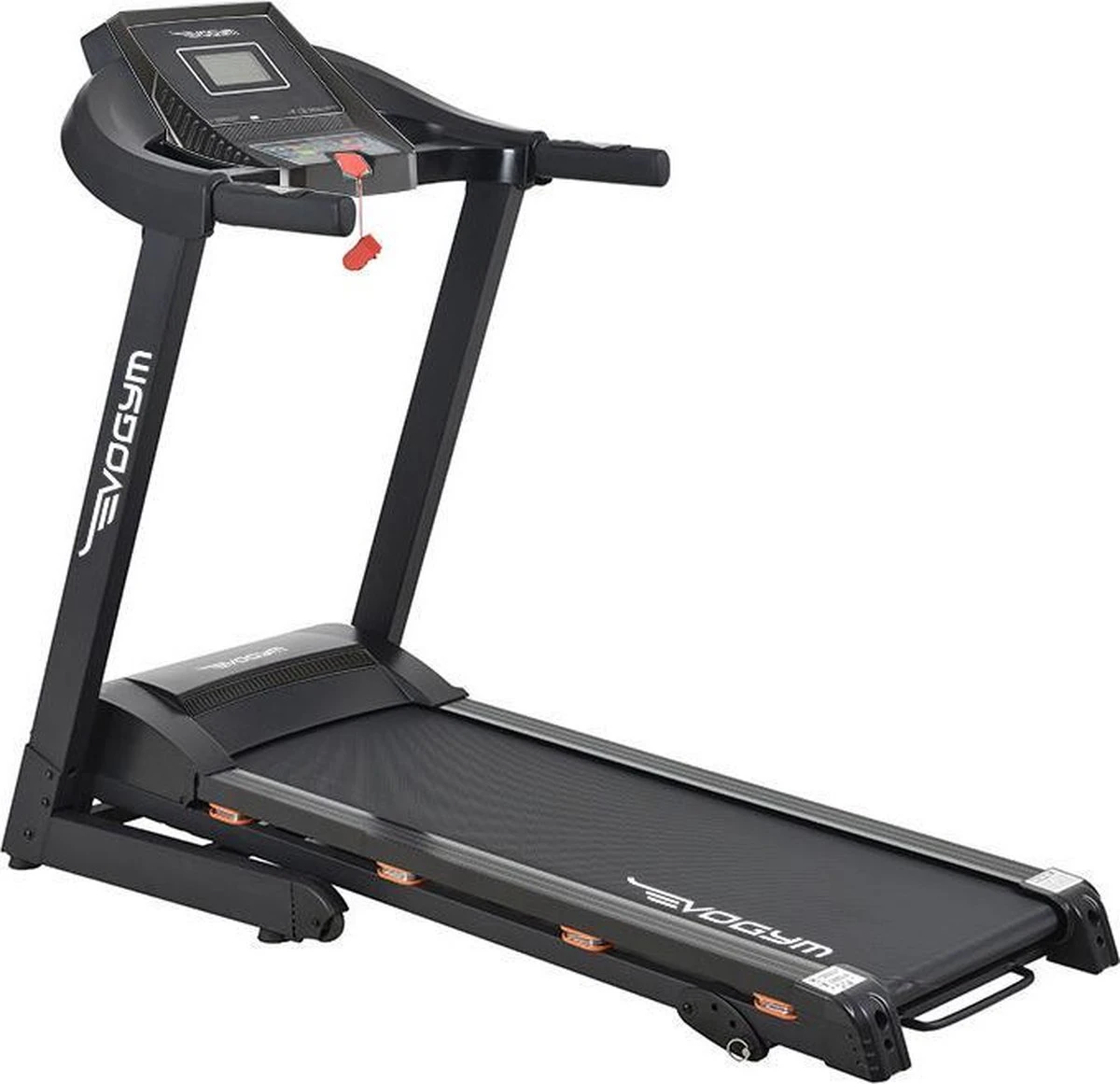 Luxe Loopband Inklapbaar - Hartslagfunctie - Hardloopband - Loopband Fitness - Met Bluetooth Speakers - USB Oplader - Schokdempers - Verstelbare Hellingshoek - PVC Loopband - 14.8km/h - Inklapbaar - Evogym R-80s -Nu Tijdelijk Met Gratis Bescherm Mat 3 Luxe Loopband Inklapbaar - Hartslagfunctie - Hardloopband - Loopband Fitness - Met Bluetooth Speakers - USB Oplader - Schokdempers - Verstelbare Hellingshoek - PVC Loopband - 14.8km/h - Inklapbaar - Evogym R-80s -Nu Tijdelijk Met Gratis Bescherm Mat