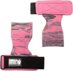 Womens Lifting Grip Roze Grijs Gorilla Wear