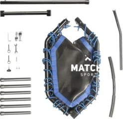 Matchu Sports - Fitness Trampoline PRO - Sport Trampoline - Mini Trampoline - Bungee Vering - 110cm Diameter -Fit Verkoop 1200x1165 4