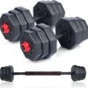 Umbro Halterset - 20 KG - Verstelbare Dumbells En Barbell - Gewichten Van 1.25 KG, 1.5KG En 2KG - Kunststof -Fit Verkoop 1200x1166 3