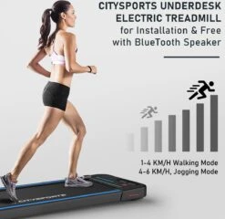 Citysports Loopband WP2 | 440W Motor | LCD-scherm | Bluetooth | Meerdere Snelheidsstanden -Fit Verkoop 1200x1167