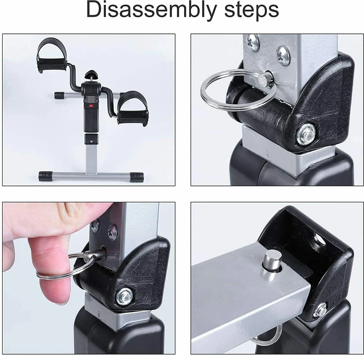 Himaly - Stoelfiets - Bureaufiets - Stoel Fiets - Bewegingstrainer - Hometrainer Met Weerstand - (Opvouwbare Mini Hometrainer -LED Display -Vijf Functies) 6 Himaly - Stoelfiets - Bureaufiets - Stoel Fiets - Bewegingstrainer - Hometrainer Met Weerstand - (Opvouwbare Mini Hometrainer -LED Display -Vijf Functies) - Afbeelding 4