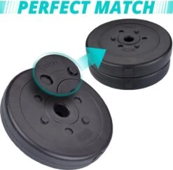 ScSPORTS® Halterschijven Set 10 Kg - Kunststof - 30 Mm - 4 X 2,5 Kg - Gewichten -Fit Verkoop 1200x1174 8