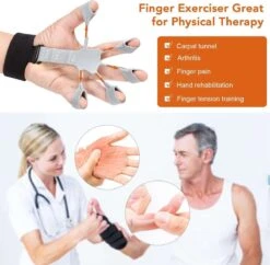 AyFit - Onderarm Trainer - Vingertrainer - Vinger Gripper Bekend Van TikTok - Hand Trainer - Grip Trainer - Siliconen - Weerstand Band - Spierversterker - Hand - Vinger - 1 Stuk - Grijs -Fit Verkoop 1200x1177 4