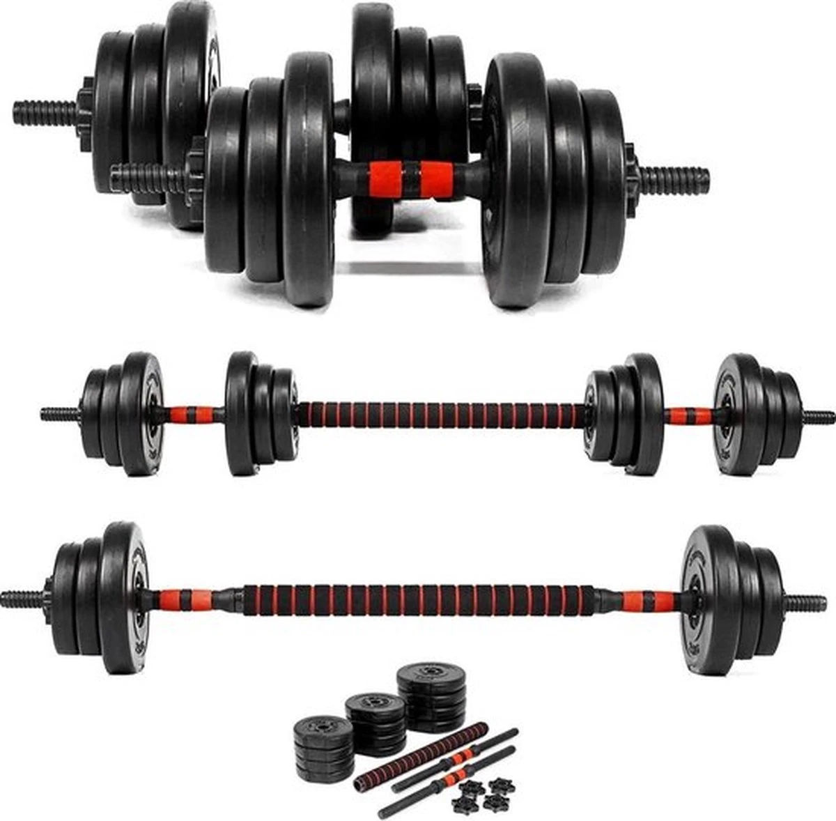 SOUTHWALL Dumbbells Set Verstelbaar Met Halterstang Tot 40kg – Verstelbare Halterset – Fitness Stang – Fitness Gewichten Set – Professionele 2-in-1 Dumbbellset – Home Gym – Krachttraining – Gebruiksvriendelijk – Multifunctioneel – Dumbell Set 40 Kg 6 SOUTHWALL Dumbbells Set Verstelbaar Met Halterstang Tot 40kg – Verstelbare Halterset – Fitness Stang – Fitness Gewichten Set – Professionele 2-in-1 Dumbbellset – Home Gym – Krachttraining – Gebruiksvriendelijk – Multifunctioneel – Dumbell Set 40 Kg - Afbeelding 4