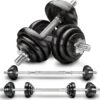 Dumbell Set - Gewichten - Gietijzeren 2-in-1 Verstelbare Halterset 20 Kg