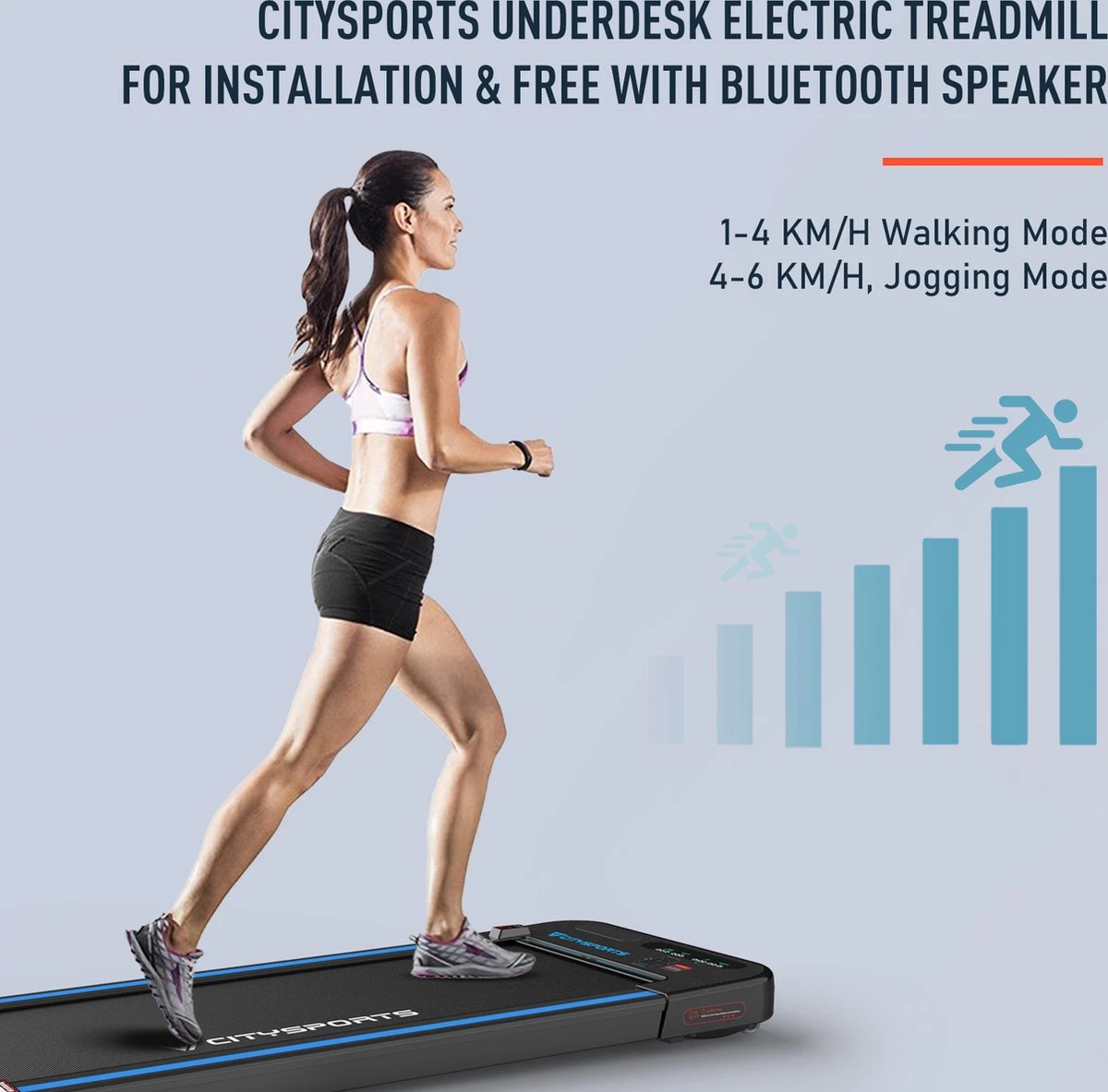 Citysports Loopband | Bluetooth | LCD-scherm | 440W 5 Citysports Loopband | Bluetooth | LCD-scherm | 440W - Afbeelding 3