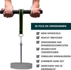 Wrist Roller - Onderarm Trainer - Forearm Trainer - Incl. Handknijper - Knijphalter -Fit Verkoop 1200x1185 10