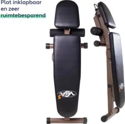 Vita5 Halterbank – Fitnessbank – Verstelbaar Met Rugleuning – Voor Gewichten – Incl. Weerstandsbanden En Beenhouder – Inklapbaar -Fit Verkoop 1200x1191 5