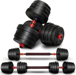 Sens Design Halterset Dumbell Set Gewichten Set Zwart - 20 Kg