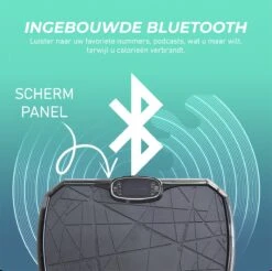 Luxari - Trilplaat Pro - Bluetooth Speaker - 5 Trainingsprogramma's & 180 Niveaus - 2 Fitness Weerstandskabels - Afstandsbediening - Zwart -Fit Verkoop 1200x1194 4