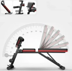 Venom Sports 4 In 1 Multifunctionele Trainingsbank - Geschikt Voor Trainen Van Bicep, Borst, Onderrug En Buik - Fitnessbank - Bench Press - Trainingsbank - Zwart/rood -Fit Verkoop 1200x1197 12
