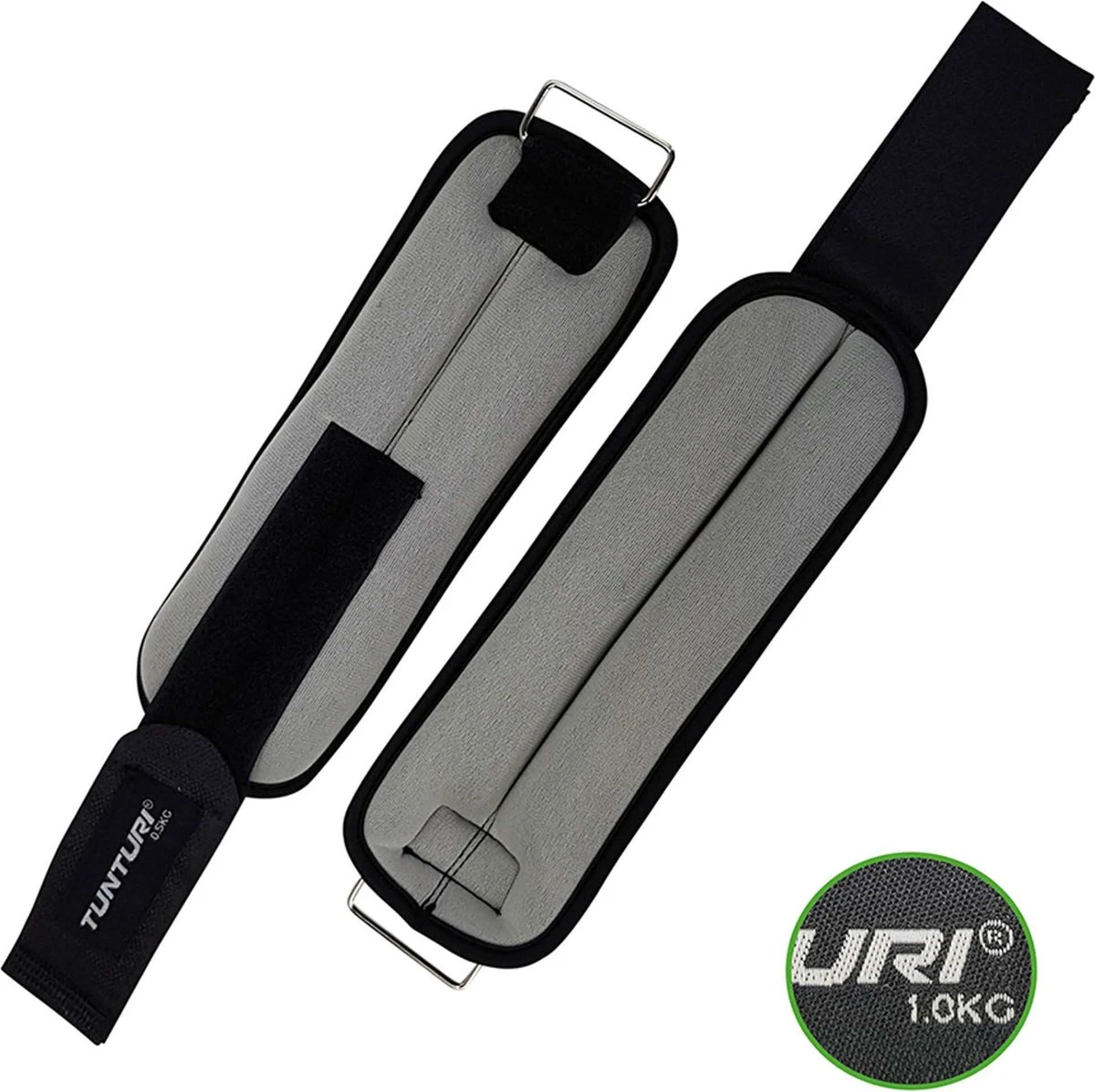 Tunturi Variabel Enkelgewichten En Polsgewichten - 2x 0,5 Kg - Grijs 3 Tunturi Variabel Enkelgewichten En Polsgewichten - 2x 0,5 Kg - Grijs