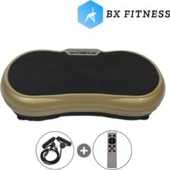 BX Fitness® - Ultra Slim Body Shaper - Fitness Trilplaat - Trainingsapparatuur Voor Uithoudingstraining - Power Plate - Full Body Workout - Sport Trilplaat Goud - Bevat Duidelijke Handleiding - NU Met Handige Voedingsgids! - Incl Stretch Bands -Fit Verkoop 1200x1198 2
