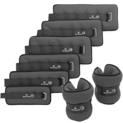 #DoYourFitness® - Neopreen Enkel- & Polsgewichten »Mevia« - 0,5 Kg Tot 3 Kg - Robuuste Klittenbandsluiting - Ankle / Wrist Weights - 3kg / Blauw & Zwart -Fit Verkoop 1200x1200 1044