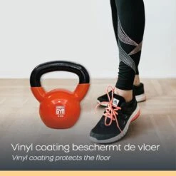 Orange Gym, Vinyl Kettlebell – 12KG, Russische Kettlebell, Neoprene Coating -Fit Verkoop 1200x1200 1046