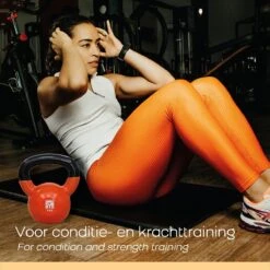 Orange Gym, Vinyl Kettlebell – 12KG, Russische Kettlebell, Neoprene Coating -Fit Verkoop 1200x1200 1048