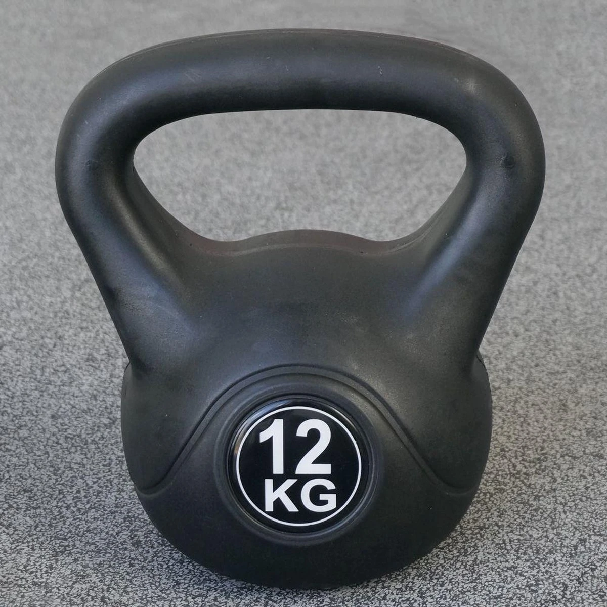 Kettlebell 12 Kg Voor Binnen En Buiten Kunststof Zwart 4 Kettlebell 12 Kg Voor Binnen En Buiten Kunststof Zwart - Afbeelding 2