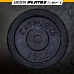 ScSPORTS® Gewichten Set 20 Kg - 2 X 10 Kg Halterschijf - Gietijzer - Boring 30 Mm - Zwart -Fit Verkoop 1200x1200 1082