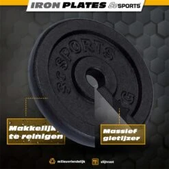ScSPORTS® 20 Kg Halterschijven Set - Gietijzer - 30 Mm - 4x5 Kg - Gewichten -Fit Verkoop 1200x1200 1088