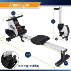 Roeitrainer Met 8 Weerstandsniveaus - Roeimachine Inklapbaar - Roeiapparaat Met Trainingscomputer -Fit Verkoop 1200x1200 109