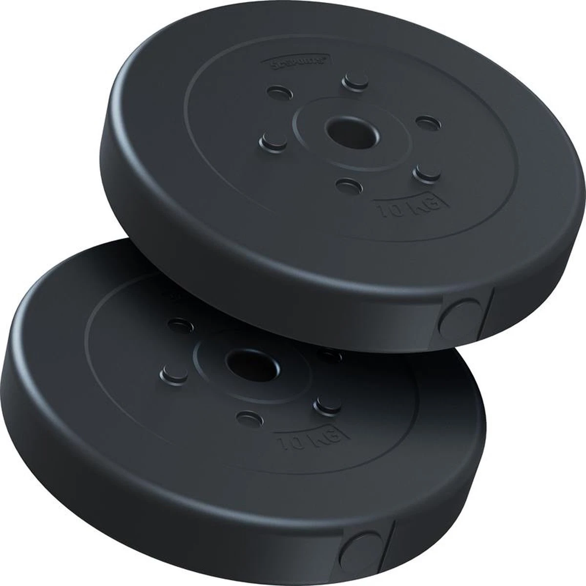 ScSPORTS® Halterschijven Set 20 Kg - Kunststof - 30 Mm - 2 X 10 Kg - Gewichten 4 ScSPORTS® Halterschijven Set 20 Kg - Kunststof - 30 Mm - 2 X 10 Kg - Gewichten - Afbeelding 2