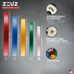 ZEUZ® Halterschijf 2 Stuks 0.5 KG – 1 KG Gewichten Set – Voor 50 Mm Halter – Crossfit & Fitness – Metaal & Rubber -Fit Verkoop 1200x1200 1122