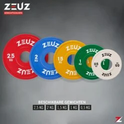 ZEUZ® Halterschijf 2 Stuks 0.5 KG – 1 KG Gewichten Set – Voor 50 Mm Halter – Crossfit & Fitness – Metaal & Rubber -Fit Verkoop 1200x1200 1123