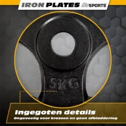 ScSPORTS® Halterschijven Set 20 Kg - 4 X 5 Kg - Met Hangrepen - Gietijzer - 30 Mm - Gewichten -Fit Verkoop 1200x1200 1131