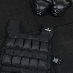 Matchu Sports - Verstelbaar Gewichtsvest - Gewichtsvest 20kg - Weight Vest - Hardlopen - Cardio - Zwart -Fit Verkoop 1200x1200 1174