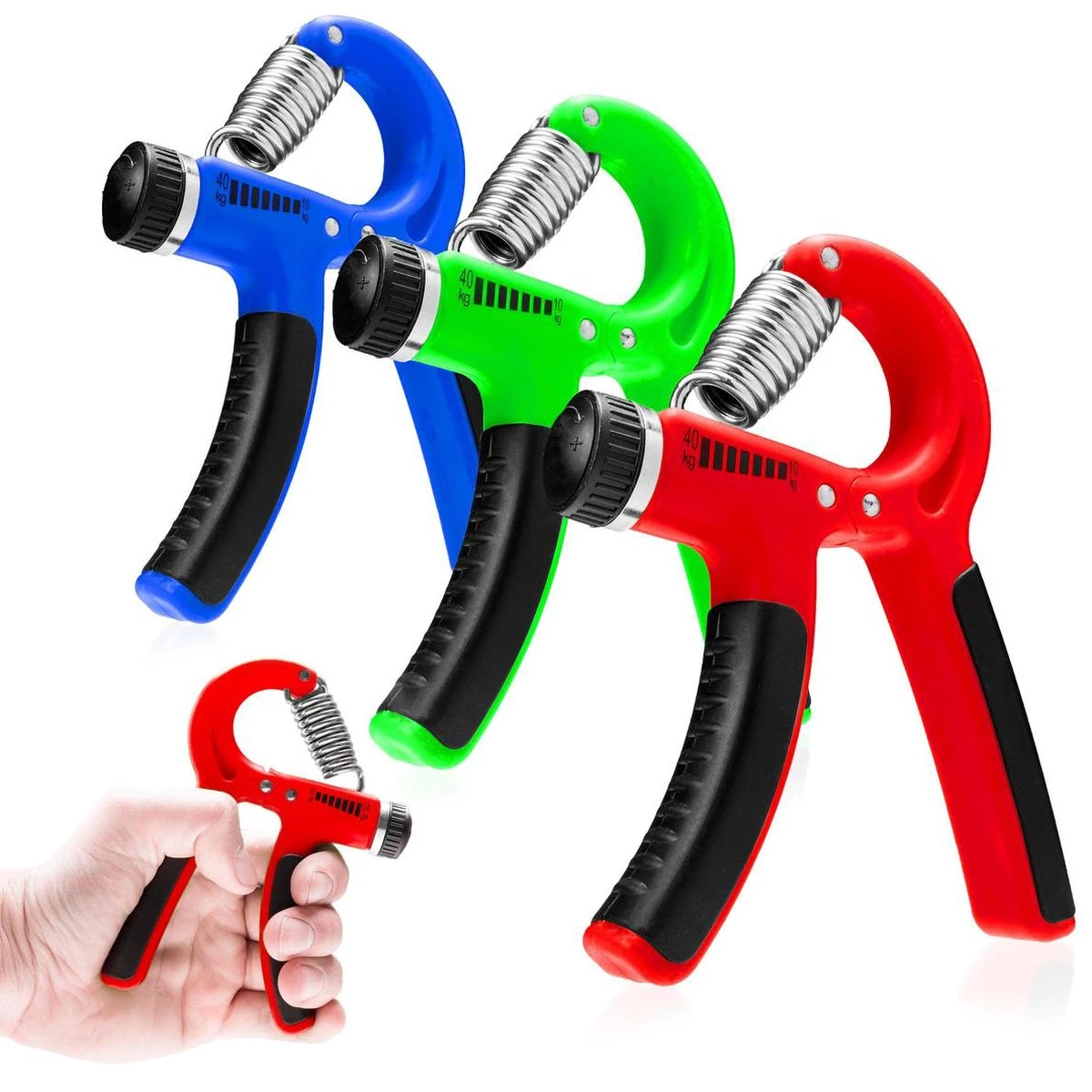 #DoYourFitness® - Verstelbare / Instelbare Handtrainer »Siro« - Pols / Onderarm Training - Knijphalter / Handknijper - Ter Versterkingen Van Handspieren - Groen 7 #DoYourFitness® - Verstelbare / Instelbare Handtrainer »Siro« - Pols / Onderarm Training - Knijphalter / Handknijper - Ter Versterkingen Van Handspieren - Groen - Afbeelding 5