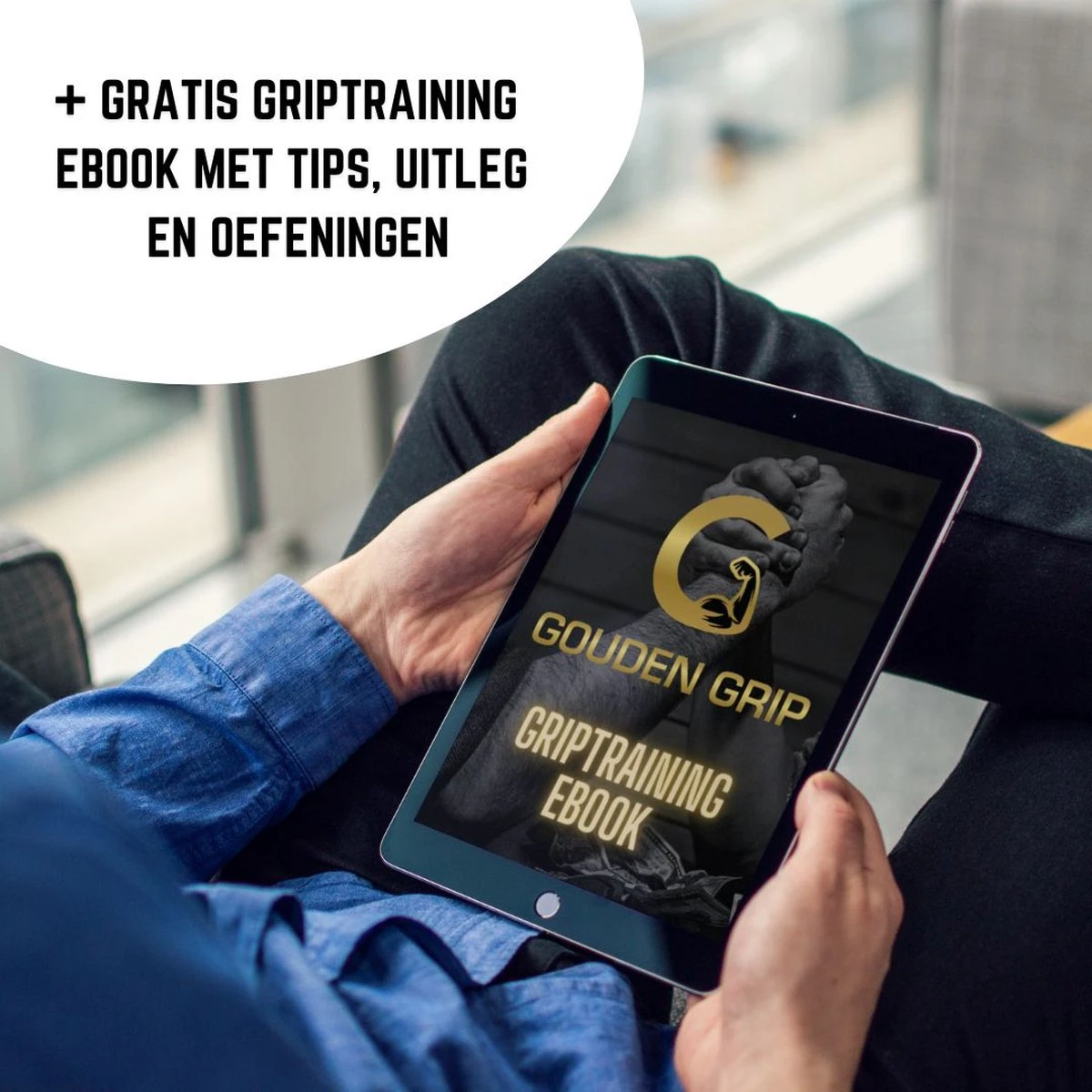 Gouden Grip Handknijper Level 2 (45kg) + GRATIS Griptraining E-book - Handtrainer - Handgripper - Onderarmtrainer - Hand Grips - Knijphalter - Handknijper Fitness - Grip Trainer - Heavy Grip 9 Gouden Grip Handknijper Level 2 (45kg) + GRATIS Griptraining E-book - Handtrainer - Handgripper - Onderarmtrainer - Hand Grips - Knijphalter - Handknijper Fitness - Grip Trainer - Heavy Grip - Afbeelding 7