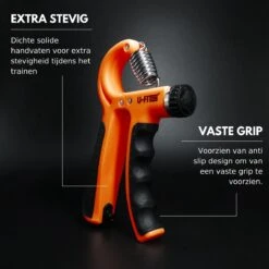 U-Fit One Teller Handtrainer 10 Tot 60kg - Verstelbare Handgrip - Handknijper - Vingertrainer - Onderarm Grip Trainer - Oranje - Incl Instructies -Fit Verkoop 1200x1200 1231