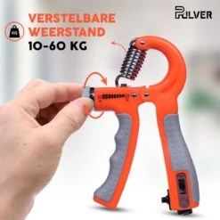 Pulver -Handtrainer 10 To 60kg Met Vingertrainer - Handknijper- Knijphalter - Armtrainer – Gewichten - Hand Knijper Set - Handgripper - Hand Gripper - Grip - Onderarm Trainer - Buigveer – Grip Trainer - Vinger - Hand Spier - Fitness - Oranje -Fit Verkoop 1200x1200 1253