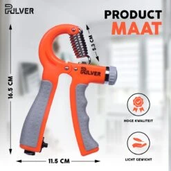 Pulver -Handtrainer 10 To 60kg Met Vingertrainer - Handknijper- Knijphalter - Armtrainer – Gewichten - Hand Knijper Set - Handgripper - Hand Gripper - Grip - Onderarm Trainer - Buigveer – Grip Trainer - Vinger - Hand Spier - Fitness - Oranje -Fit Verkoop 1200x1200 1254