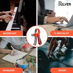Pulver -Handtrainer 10 To 60kg Met Vingertrainer - Handknijper- Knijphalter - Armtrainer – Gewichten - Hand Knijper Set - Handgripper - Hand Gripper - Grip - Onderarm Trainer - Buigveer – Grip Trainer - Vinger - Hand Spier - Fitness - Oranje -Fit Verkoop 1200x1200 1255