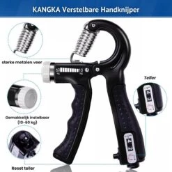 KANGKA 6 Delige Handtrainer Set – Verstelbare Handknijper - Handgrip - Vingertrainer - Onderarm Grip Trainer – Stressbal, Knijphalter, Stretcher & Grip Bal -Fit Verkoop 1200x1200 1291