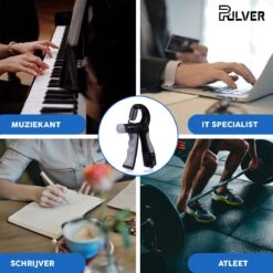 Pulver -Handtrainer 10 To 60kg Met Vingertrainer - Handknijper- Knijphalter - Armtrainer – Gewichten - Hand Knijper Set - Handgripper - Hand Gripper - Grip - Onderarm Trainer - Buigveer – Grip Trainer - Vinger - Hand Spier - Fitness - Grijs -Fit Verkoop 1200x1200 1323