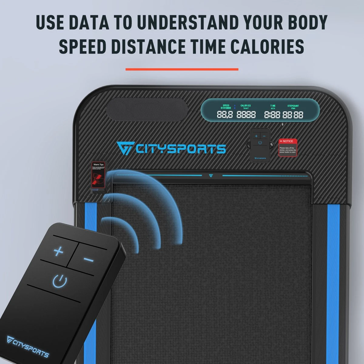 Citysports Loopband | Bluetooth | LCD-scherm | 440W 8 Citysports Loopband | Bluetooth | LCD-scherm | 440W - Afbeelding 6