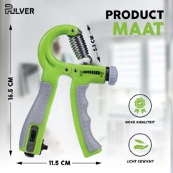 Pulver -Handtrainer 10 To 60kg Met Vingertrainer - Handknijper- Knijphalter - Armtrainer – Gewichten - Hand Knijper Set - Handgripper - Hand Gripper - Grip - Onderarm Trainer - Buigveer – Grip Trainer - Vinger - Hand Spier - Fitness - Groen 12 Pulver -Handtrainer 10 To 60kg Met Vingertrainer - Handknijper- Knijphalter - Armtrainer – Gewichten - Hand Knijper Set - Handgripper - Hand Gripper - Grip - Onderarm Trainer - Buigveer – Grip Trainer - Vinger - Hand Spier - Fitness - Groen -Fit Verkoop 1200x1200 1351