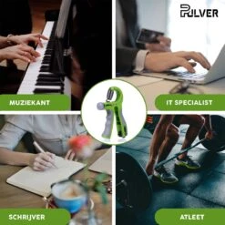 Pulver -Handtrainer 10 To 60kg Met Vingertrainer - Handknijper- Knijphalter - Armtrainer – Gewichten - Hand Knijper Set - Handgripper - Hand Gripper - Grip - Onderarm Trainer - Buigveer – Grip Trainer - Vinger - Hand Spier - Fitness - Groen 13 Pulver -Handtrainer 10 To 60kg Met Vingertrainer - Handknijper- Knijphalter - Armtrainer – Gewichten - Hand Knijper Set - Handgripper - Hand Gripper - Grip - Onderarm Trainer - Buigveer – Grip Trainer - Vinger - Hand Spier - Fitness - Groen -Fit Verkoop 1200x1200 1352