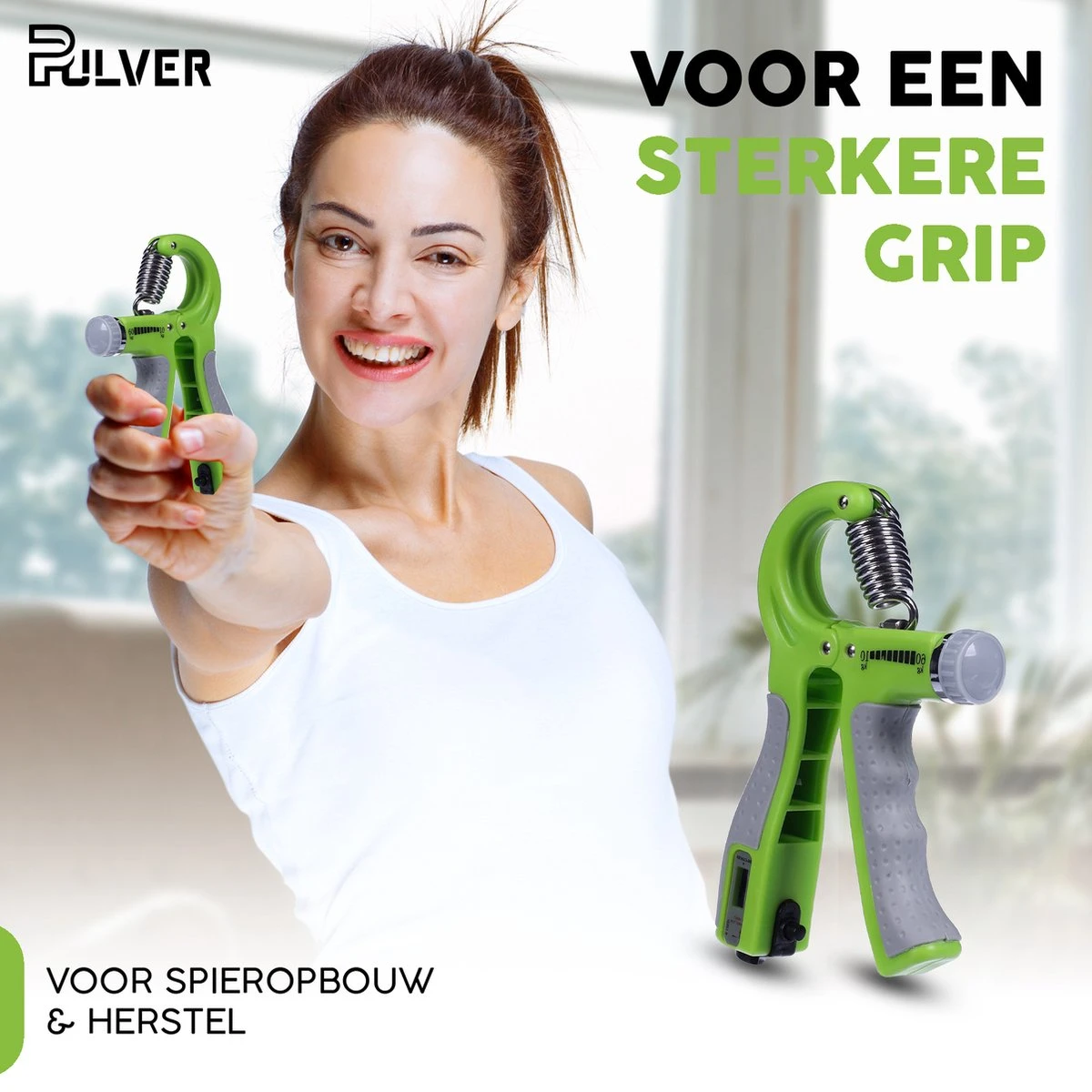 Pulver -Handtrainer 10 To 60kg Met Vingertrainer - Handknijper- Knijphalter - Armtrainer – Gewichten - Hand Knijper Set - Handgripper - Hand Gripper - Grip - Onderarm Trainer - Buigveer – Grip Trainer - Vinger - Hand Spier - Fitness - Groen 8 Pulver -Handtrainer 10 To 60kg Met Vingertrainer - Handknijper- Knijphalter - Armtrainer – Gewichten - Hand Knijper Set - Handgripper - Hand Gripper - Grip - Onderarm Trainer - Buigveer – Grip Trainer - Vinger - Hand Spier - Fitness - Groen - Afbeelding 6
