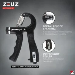 ZEUZ® 5-Delige Fitness Handtrainer Set – Trainer Voor Hand, Onderarm, Pols & Vingers – Stressbal, Knijphalter, Stretcher & Grip Bal – Anti RSI -Fit Verkoop 1200x1200 1379