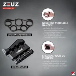 ZEUZ® 5-Delige Fitness Handtrainer Set – Trainer Voor Hand, Onderarm, Pols & Vingers – Stressbal, Knijphalter, Stretcher & Grip Bal – Anti RSI -Fit Verkoop 1200x1200 1382