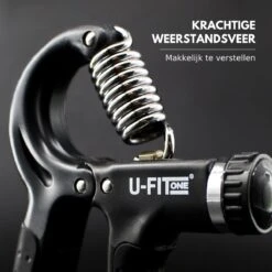 U-Fit One 7 Delige Handtrainer Set - Verstelbare Handgrip - Handknijper - Knijphalter - Stressbal - Vingertrainer - Onderarm Trainer -Fit Verkoop 1200x1200 1403