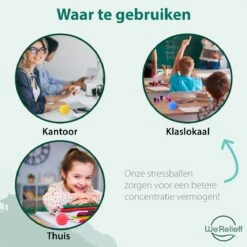 WeRelieff Stressbal Voor Hand - Set Van 3 Ronde Stressballen Voor Kinderen & Volwassenen - Hand Trainer In Rood Geel Blauw -Fit Verkoop 1200x1200 1417